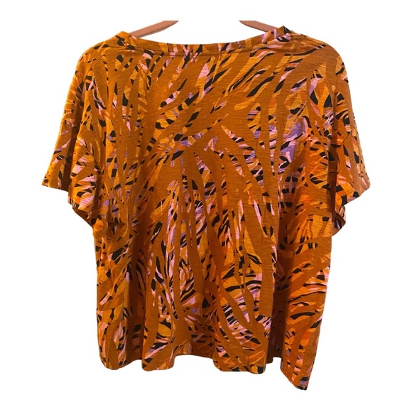 Democracy Short Sleeved Fall Top L - Picture 3 of 5